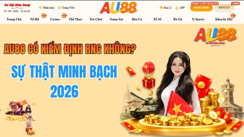 AU88 có kiểm định RNG không? Sự thật minh bạch 2026